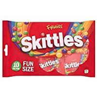 Los mejores  - SKITTLES CHEWY FRUIT FLAVOUR CANDIES IN CRISP SUGAR SHELL FUN SIZE PACK (10X18G=180G)